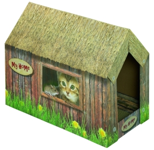 Nobby-Katzenhaus-aus-Karton