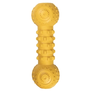 Duvoplus-Kauspielzeug-Griplay-Dumbbell---Gelb