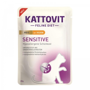 Kattovit-PB-Feline-Sensitive-Pate-mit-Huhn-85g