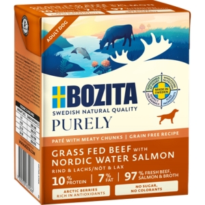 Bozita-Dog-Tetra-Purely-Pate-mit-Rind--Lachs-370g