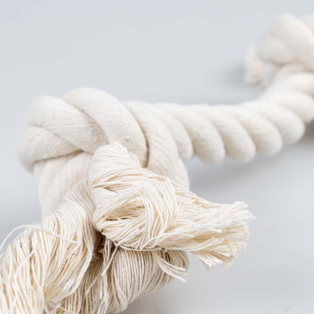 Bild 1 von Duvoplus ECO Baumwoll-Tau mit 2 Knoten - weiß  / (Variante) 45cm / 500g