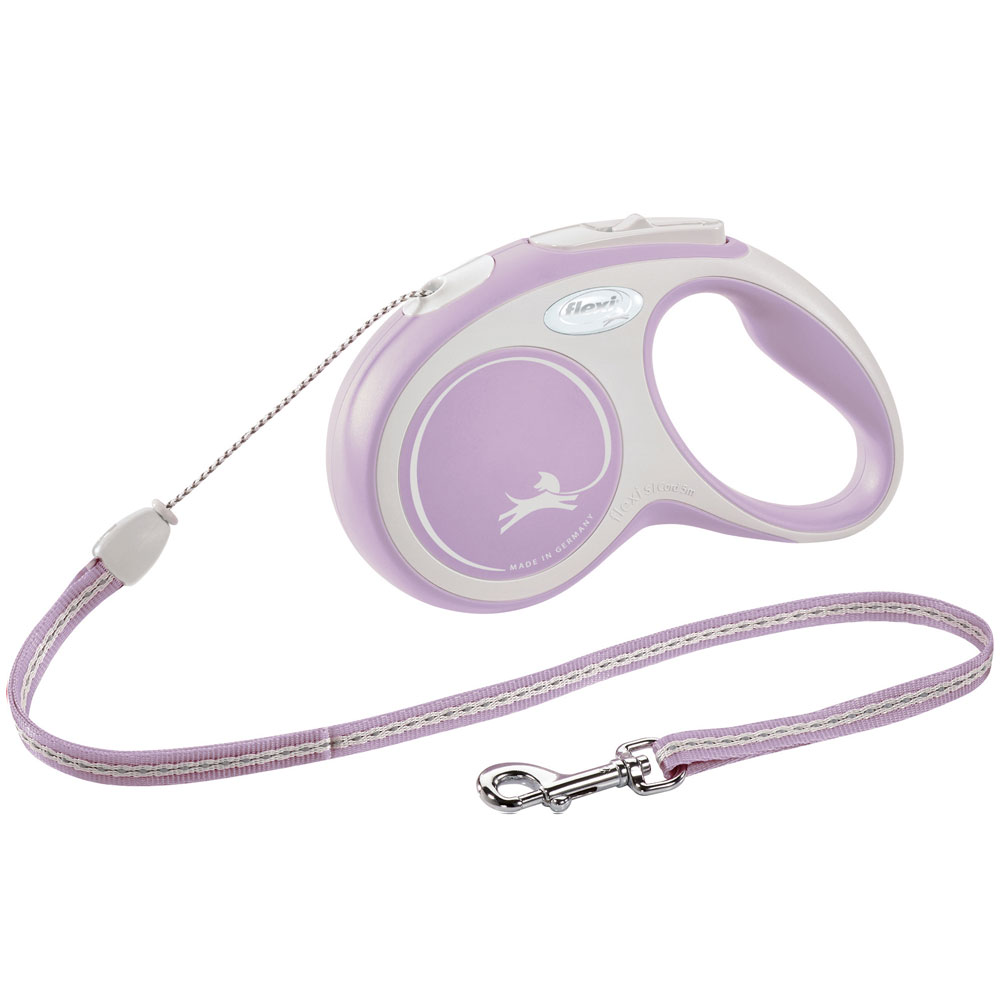 Bild 1 von FLEXI Rollleine New COMFORT Seil - 5m, bis 12kg  / (Variante) rosa