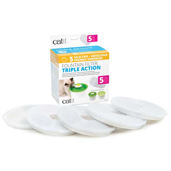 Bild 1 von Catit 2.0 Dreifachwirkender Trinkbrunnenfilter  / (Variante) 5 Stück