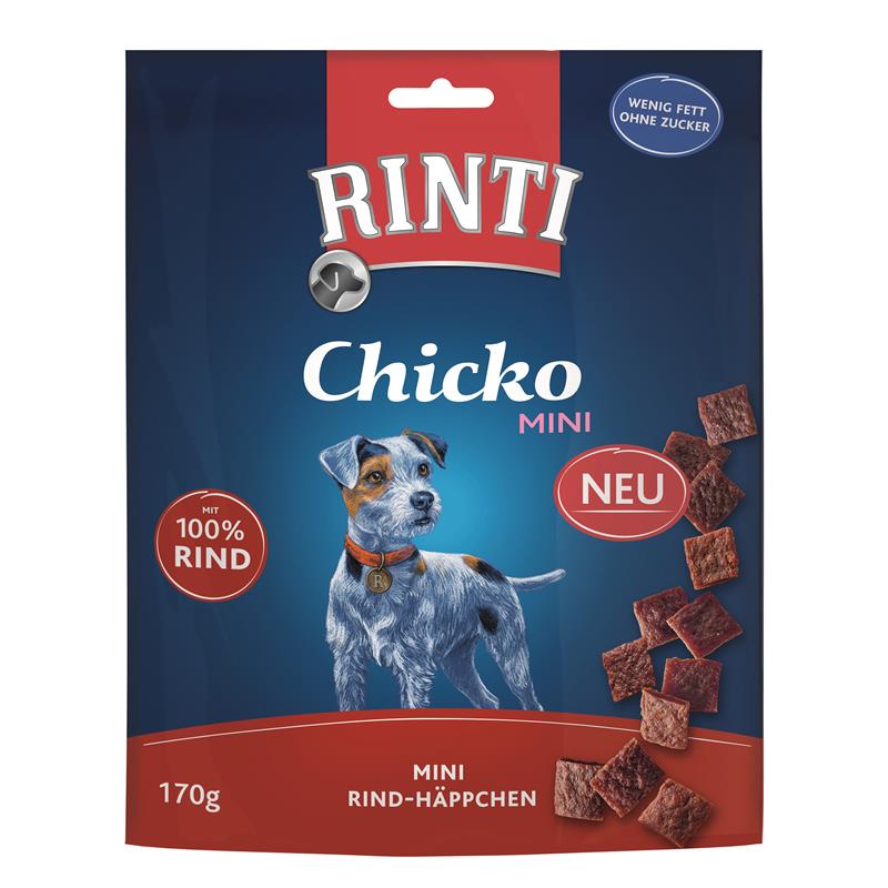 Bild 1 von Rinti Chicko Mini - Kleine Stückchen aus Rind im Vorratspack 170g