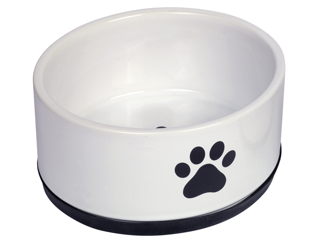 Bild 1 von Nobby Keramiknapf Paw - weiß  / (Variante) 1100 ml / Ø 17x 8 cm