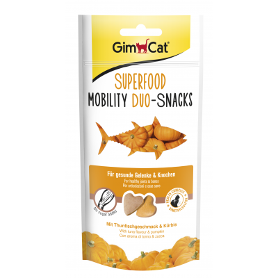 Bild 1 von GimCat Superfood Mobility Duo-Snacks mit Thunfischgeschmack und Kürbis, 40 g