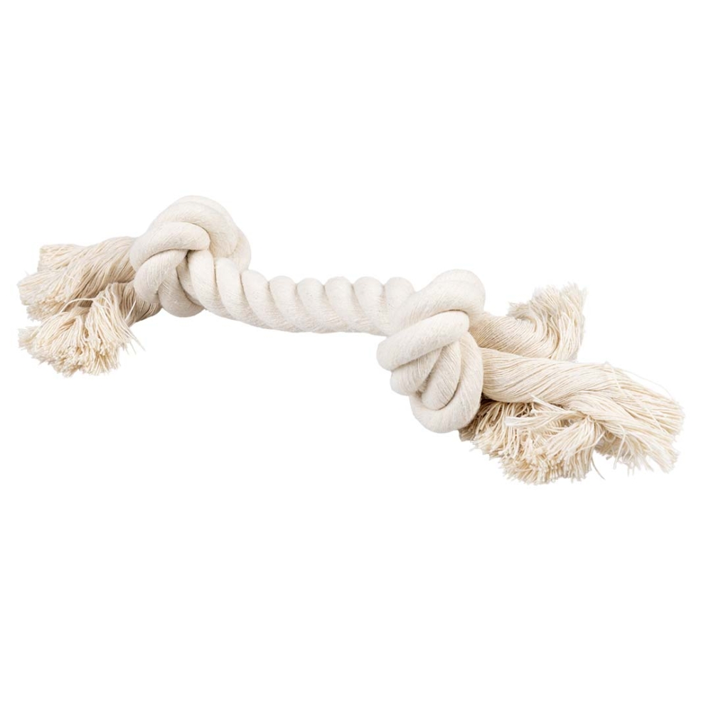 Bild 1 von Duvoplus ECO Baumwoll-Tau mit 2 Knoten - weiß  / (Variante) 44cm / 285g