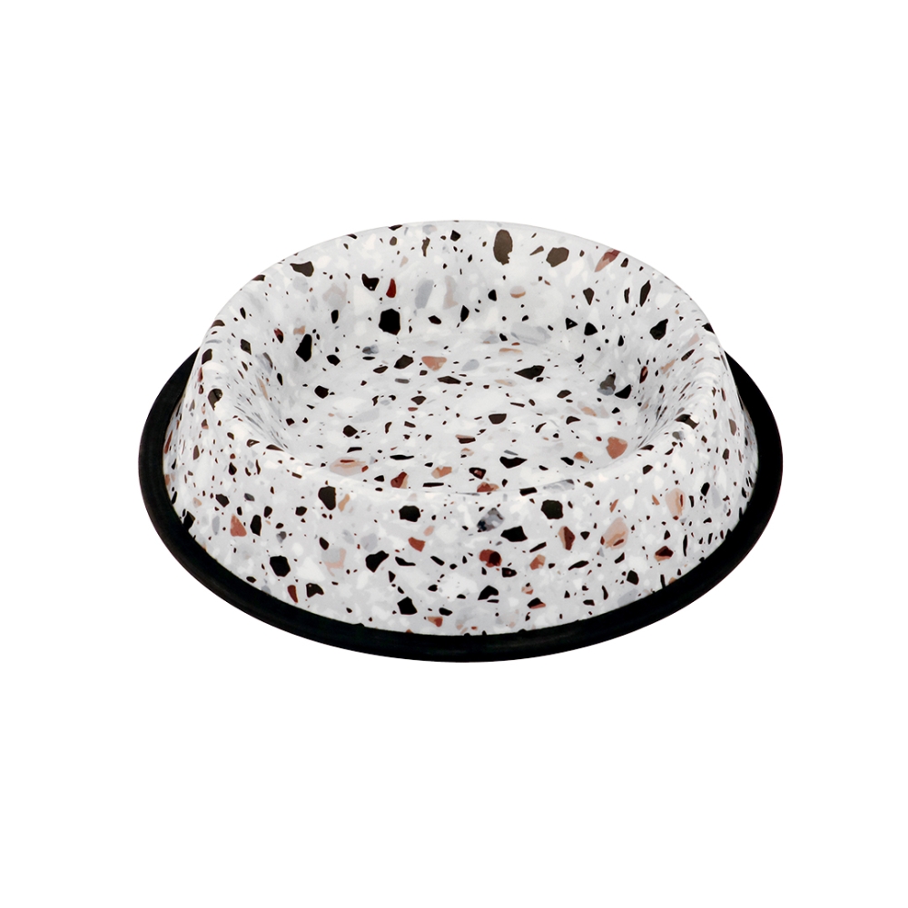 Bild 1 von Duvoplus Edelstahlnapf Deco fix terrazzo look  / (Variante) 1000ml / 25,8x25,8x5,1cm