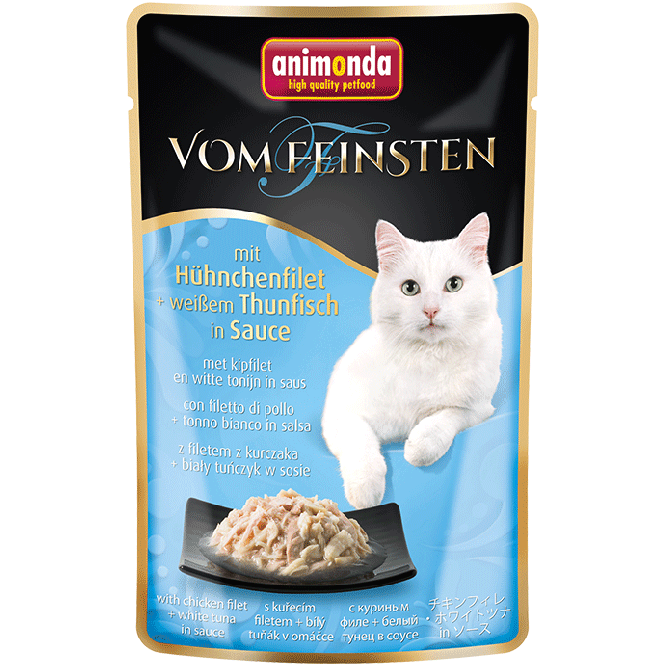 Bild 1 von Animonda vom Feinsten mit Hühnchenfilet & weißer Thunfisch in Sauce 50g