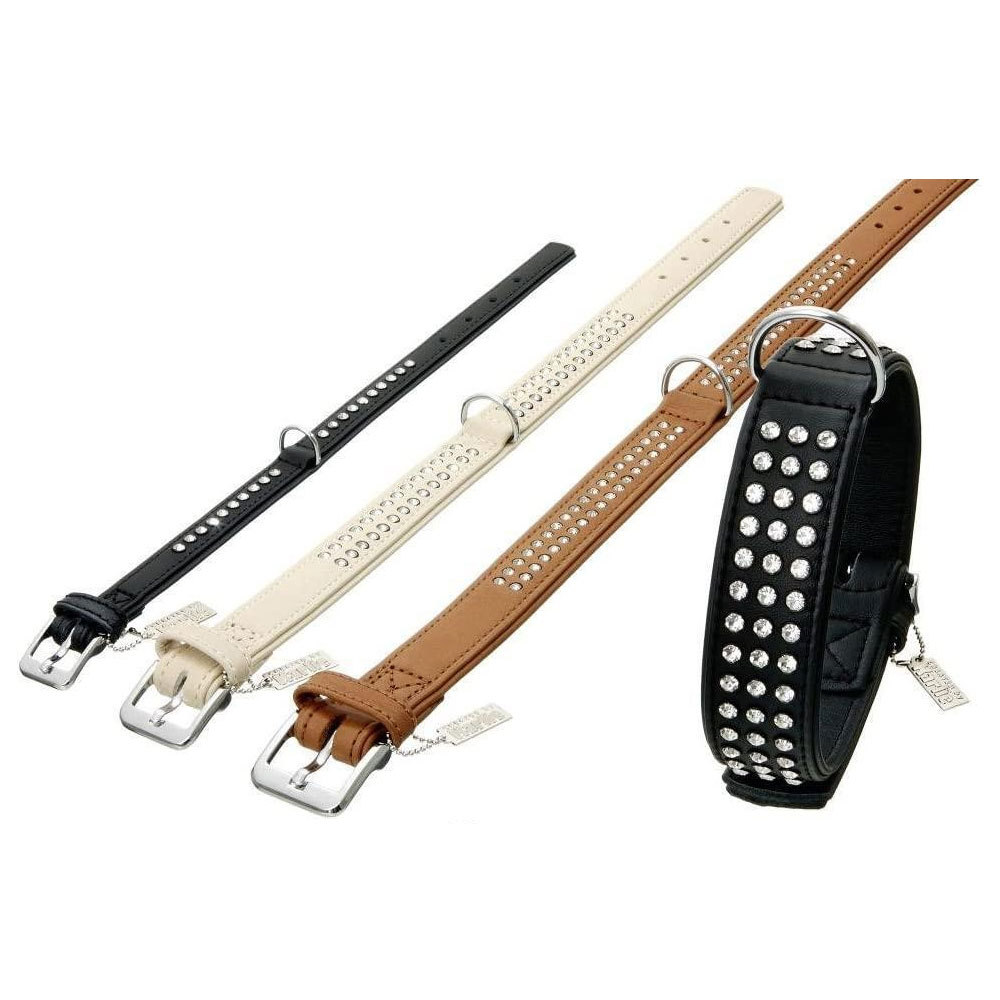 Bild 1 von Karlie Nordic Strass Halsband - Biscuit (Hellbeige)  / (Variante) 40 mm / 65 cm