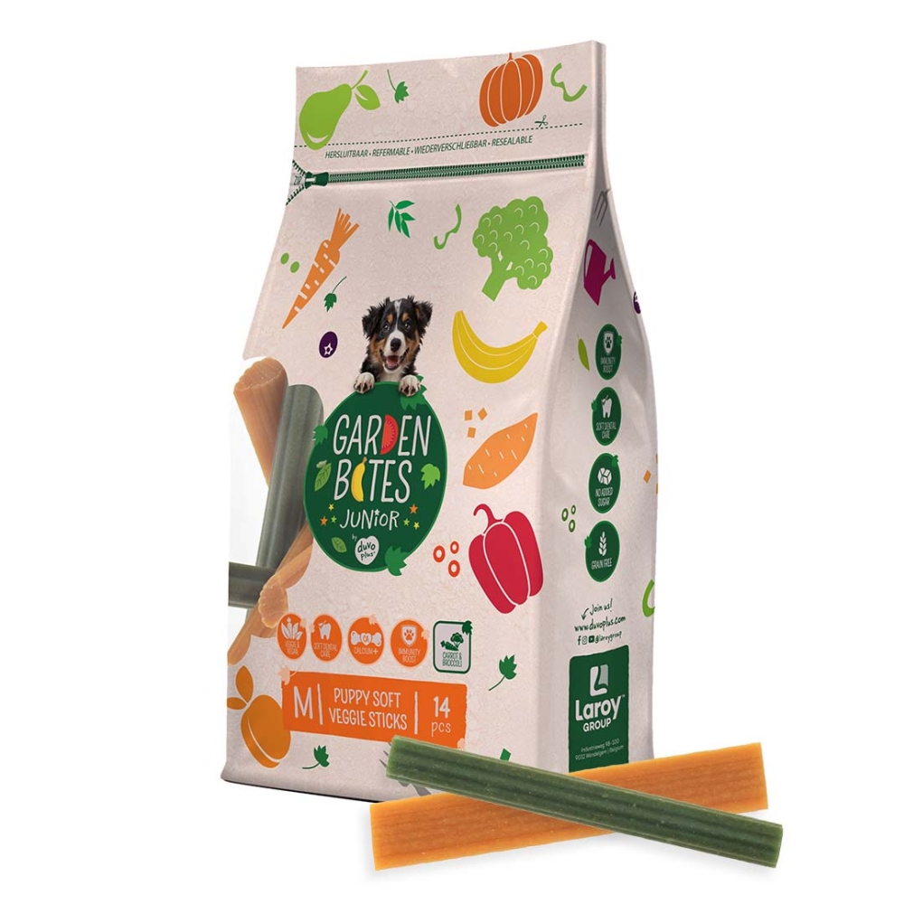 Bild 1 von Garden Bites Puppy Soft Veggie Sticks  / (Variante) M 12cm / 14 Stück