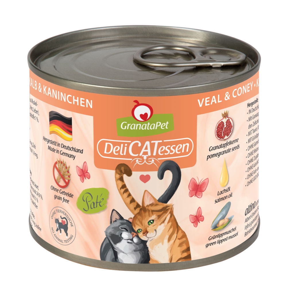 Bild 1 von GranataPet Delicatessen Dose Kalb & Kaninchen  / (Variante) GranataPet Delicatessen Dose Kalb & Kaninchen 800 g
