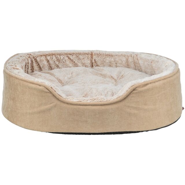 Bild 1 von Trixie Vital Bett Lino Soft, oval - beige/creme  / (Variante) 110 × 92 cm