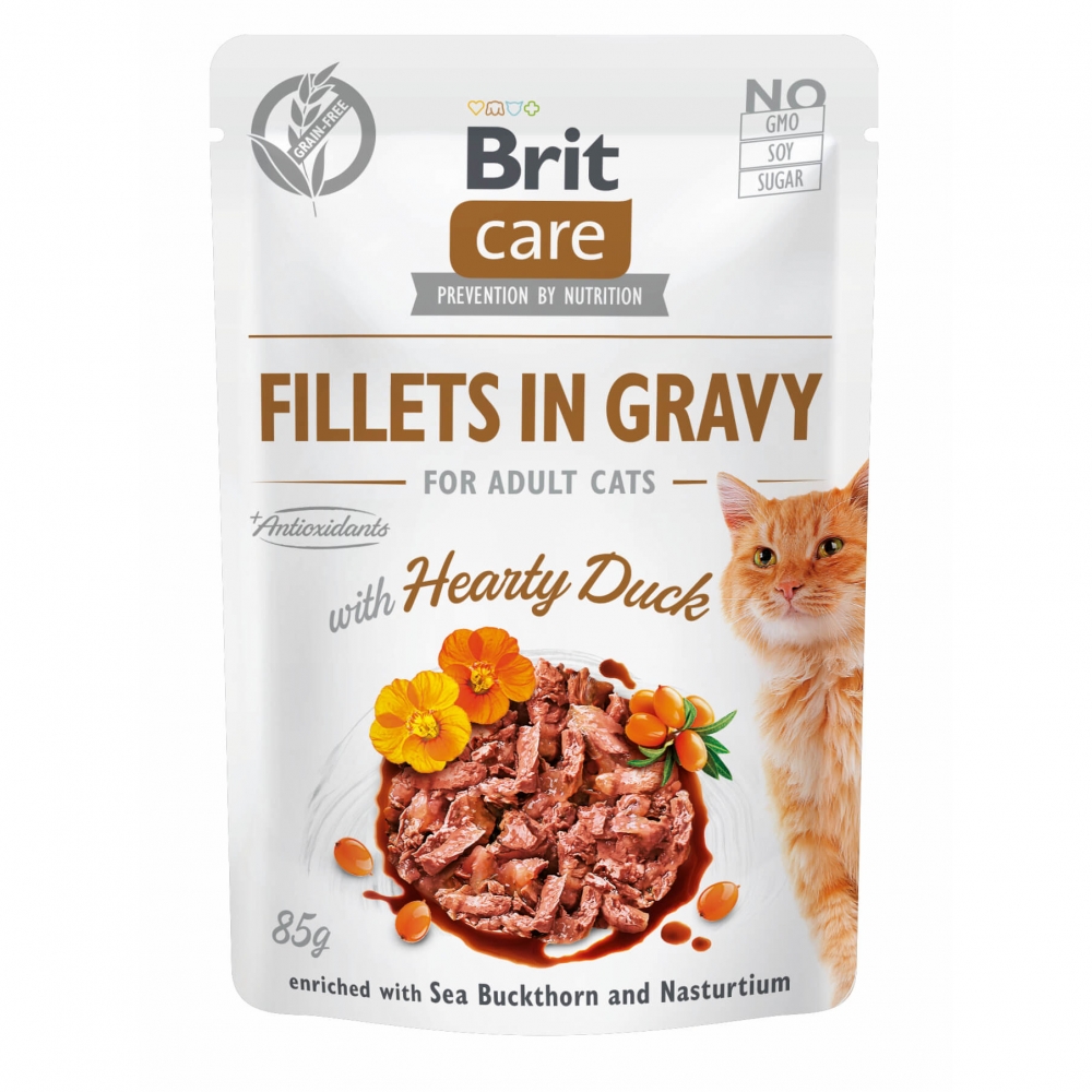 Bild 1 von Brit Care Cat PB Fillets in Gravy - Ente 85g