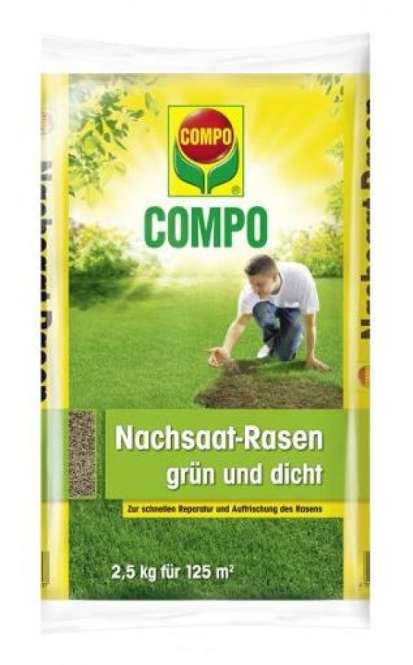 Bild 1 von COMPO Nachsaat-Rasen grün & dicht 2,5 kg