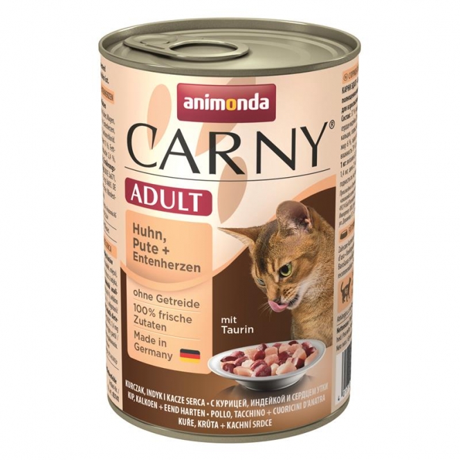 Bild 1 von Animonda Cat Dose Carny Adult Huhn & Pute & Entenherzen  / (Variante) 400 g