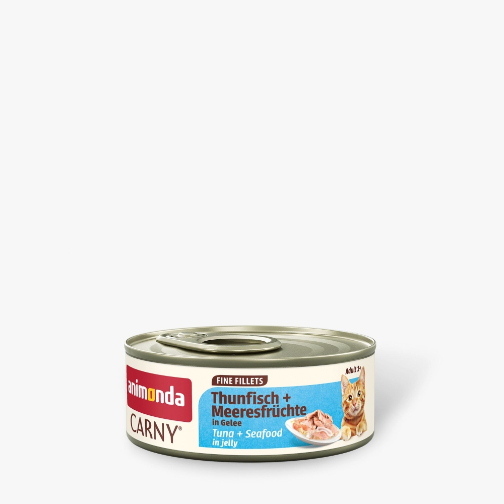 Bild 1 von Animonda Cat Carny Fine Fillets Adult Thunfisch & Meeresfrüchte in Gelee 60g