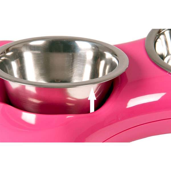 Bild 1 von Karlie Flamingo The Bone Bowl Doppelnapf - 2 x 250 ml