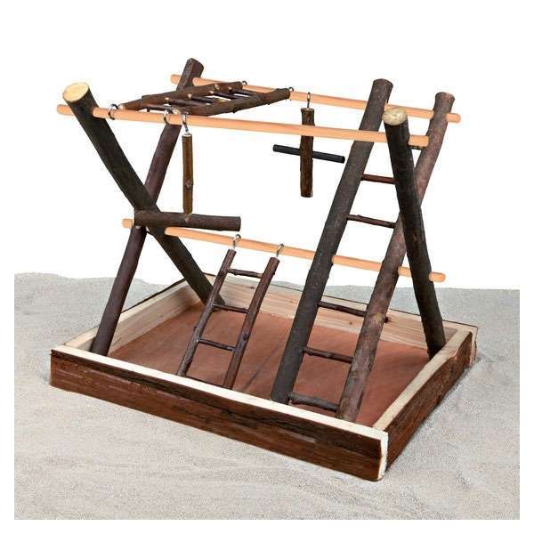 Bild 1 von Trixie Vogelspielplatz aus Naturholz - 35 x 27 x 30 cm
