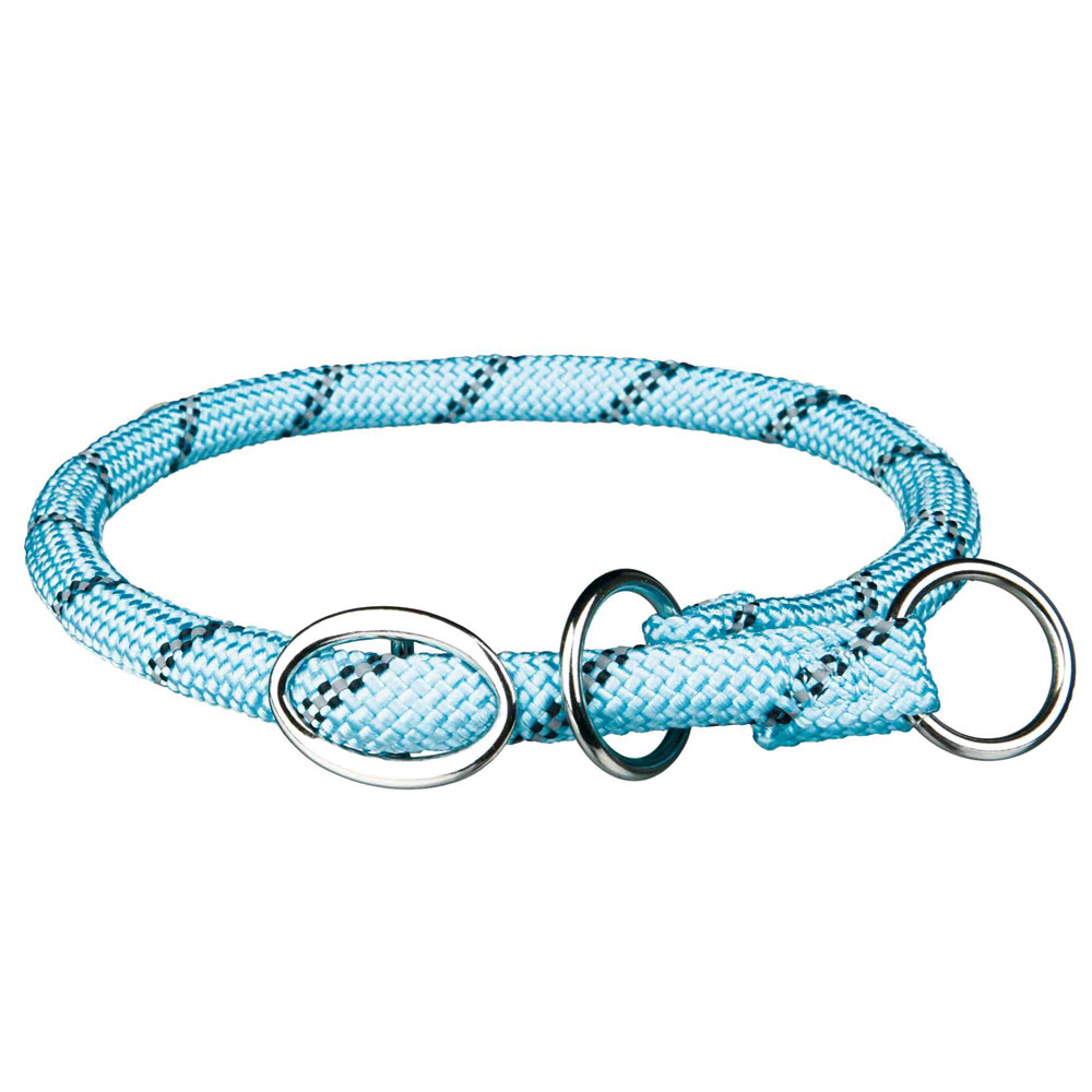 Bild 1 von Trixie Sporty Rope Zug-Stopp-Halsband - hellblau