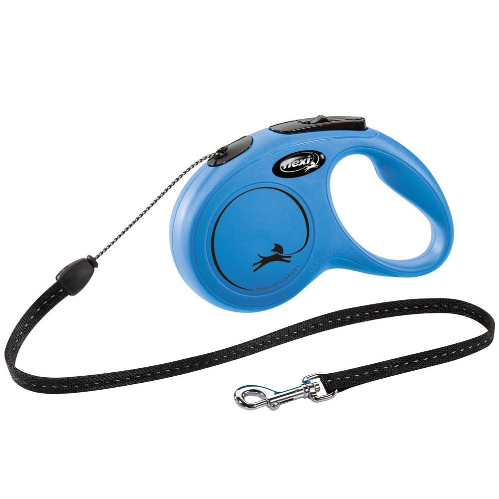 Bild 1 von FLEXI Rollleine New CLASSIC Seil - 5m, bis 12kg  / (Variante) Blau