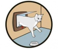 Bild 3 von Karlie CAT FLAP Katzentür  / (Variante) Grau