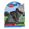 Bild 1 von Trixie Katzen-Garnitur mit Leine + Schnappverschlüssen - Katzenmotiv