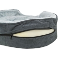Bild 3 von Trixie Vital Bett Lino Soft, oval - grau/hellgrau  / (Variante) 60 × 45 cm