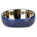 Bild 5 von Duvoplus Futternapf Stone Obliq - blau/gold  / (Variante) 340ml 15x15x8cm
