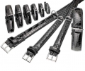 Bild 1 von Karlie BUFFALO KROKO Büffelleder-Halsband - Schwarz  / (Variante) 10 mm, 24 cm